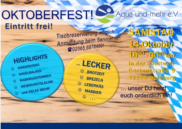 Aqua und mehr Oktoberfest 2017