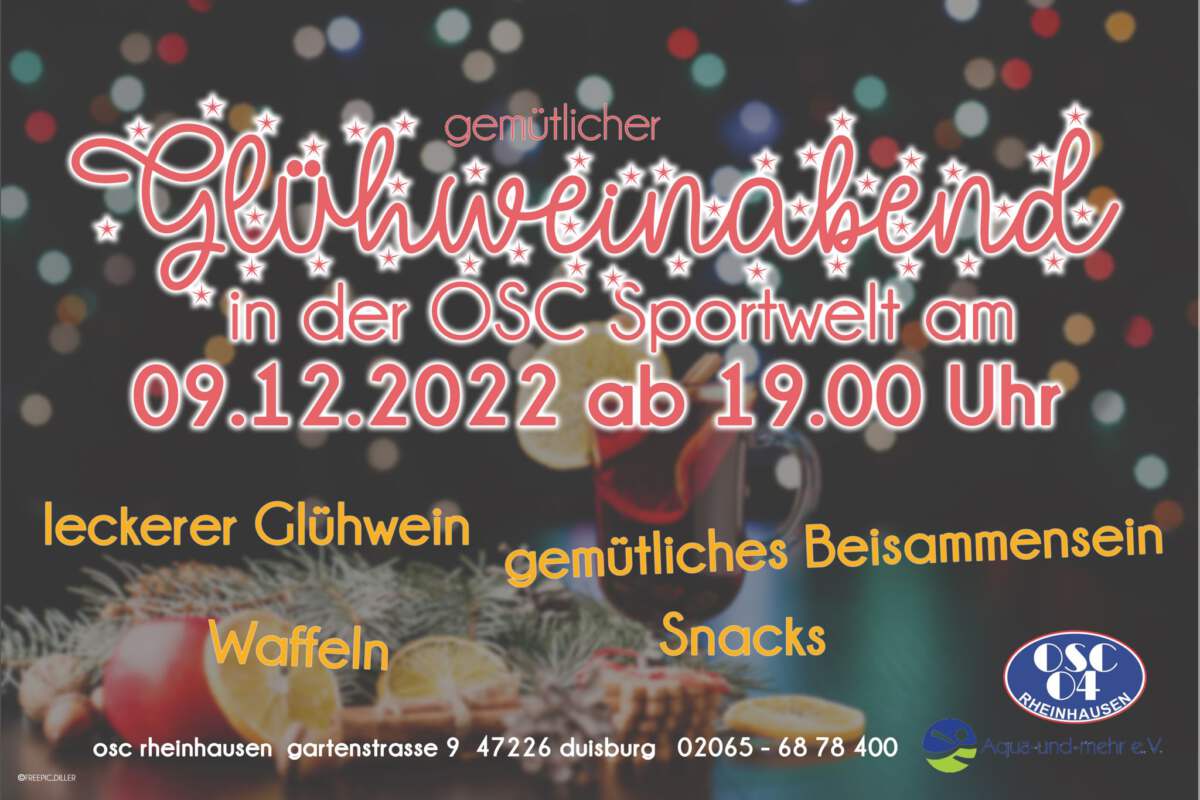 Aqua und mehr e.V. - Flyer Weihnachtsfeier 2018