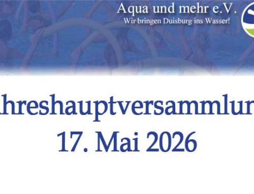 Jahreshauptversammlung 17.Mai 2026